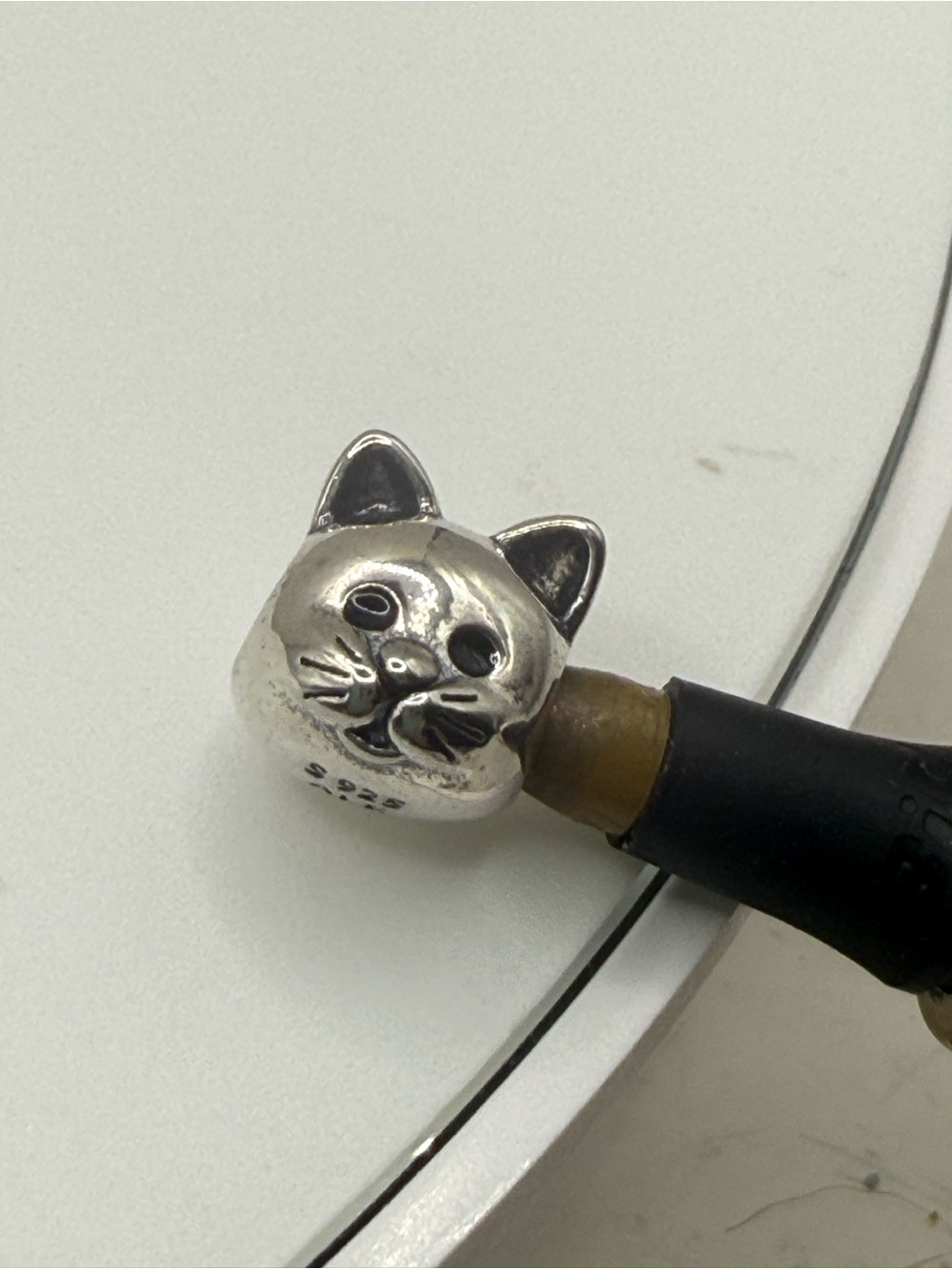 Pandora “Kitty Cat” Portrait Sterling Charm